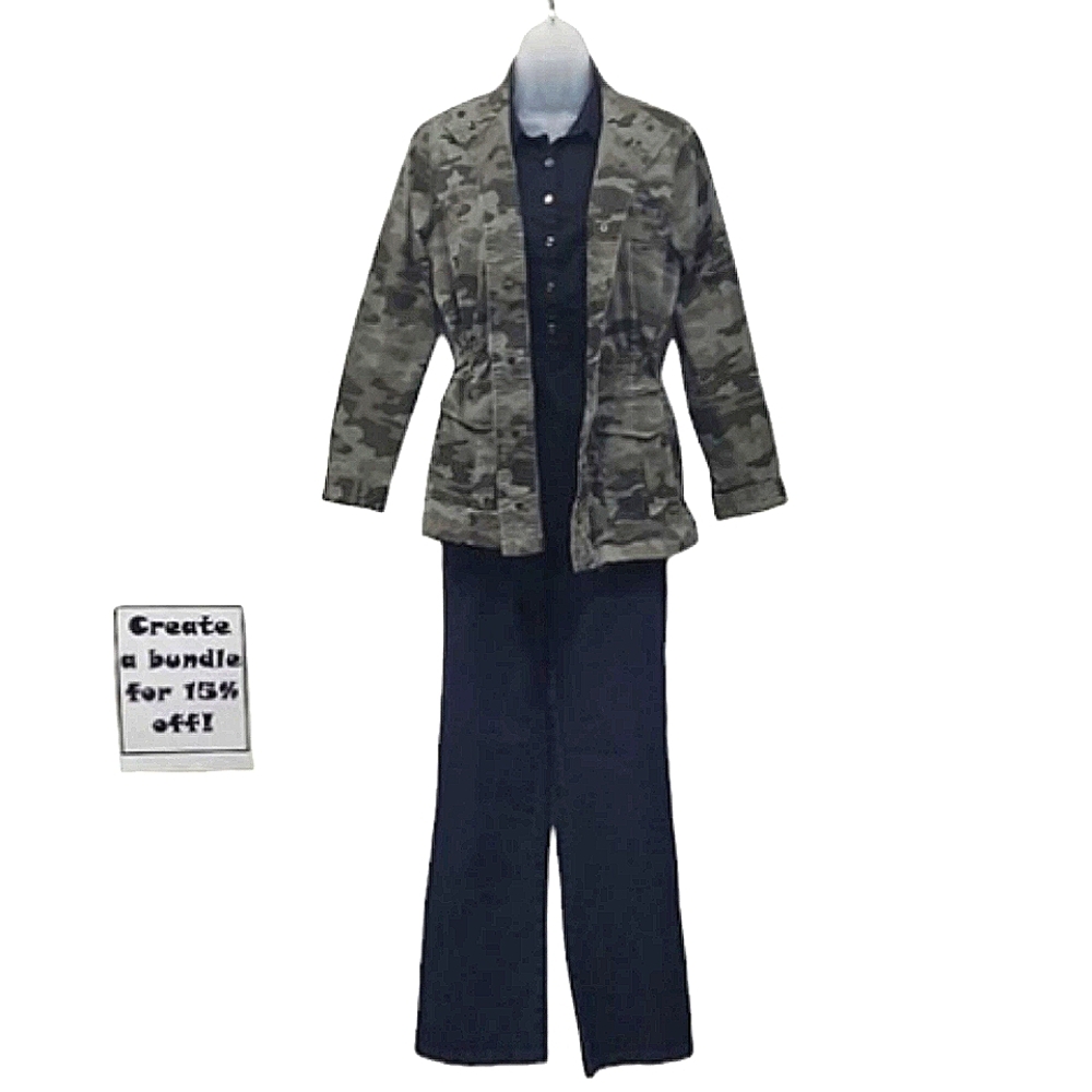 Universal Thread Camouflage Jacket Button Up Camo… - image 3